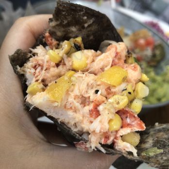 Five Ocean Bar & Grill - Stuffed lobster taco, after two heavenly bites - American Near Me - Long Beach, New York
