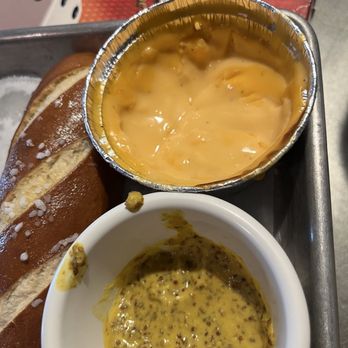 Pour Wine and Taproom - Pretzels with cheese and mustard - Beer Bar Near Me - Mesa, Arizona Pour Wine and Taproom - Pretzels with cheese and mustard - Beer Bar Near Me - Mesa, Arizona