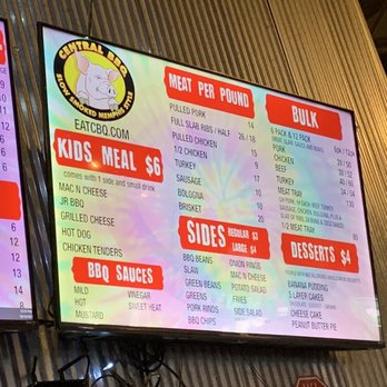 Central BBQ - Menu - Barbeque Near Me - Memphis, Tennessee Central BBQ - Menu - Barbeque Near Me - Memphis, Tennessee