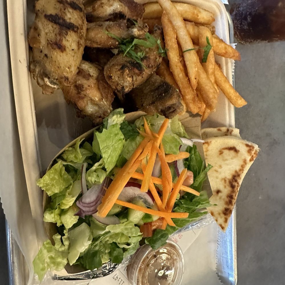 Local Expedition Wood Fired Grill - Smoked and grilled wings crispy fries and a garden salad! - Chicken Wings Near Me - Sandy Springs, Georgia