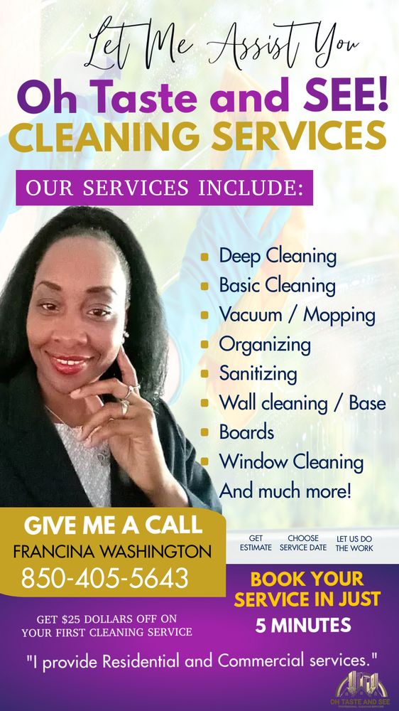 O TASTE AND SEE CLEANING SERVICE Updated August 2024 Request a