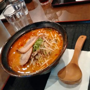 Ramen Isshin - "Spicy" Red Miso Ramen (if you like spice, I say go for the red dragon...) - Ramen Near Me - Toronto, Ontario