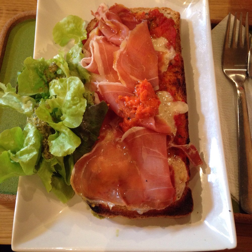 Occi Fast Good - Bruschetta avec jambon Dr parme, fromage Et tomates. - Fast Food Near Me - Toulouse, 31 Occi Fast Good - Bruschetta avec jambon Dr parme, fromage Et tomates. - Fast Food Near Me - Toulouse, 31