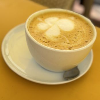 Yellow Vase - Yellow Vase Golden Milk Latte - Mediterranean Near Me - Rolling Hills Estates, California Yellow Vase - Yellow Vase Golden Milk Latte - Mediterranean Near Me - Rolling Hills Estates, California