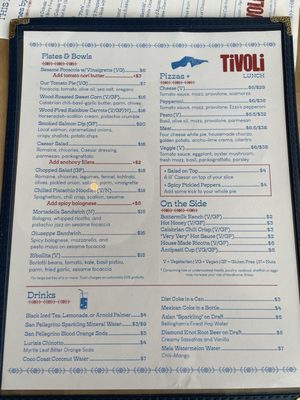 Menu photo 6 Tivoli Seattle, WA