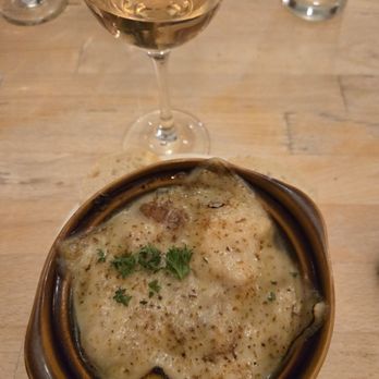 Creme de La Crepe - french onion soup and rose - Creperies Near Me - Huntington Beach, California