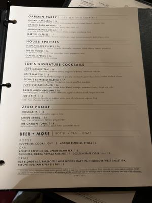 Menu photo 3 Original Joe's San Francisco, CA