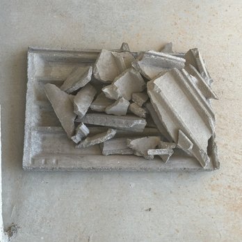 Weather Tech Roofing - Initially, I saw only two concrete slabs an on the ground. One tile did shatter after hitting the other concrete slab. - Roofing Near Me Weather Tech Roofing - Initially, I saw only two concrete slabs an on the ground. One tile did shatter after hitting the other concrete slab. - Roofing Near Me