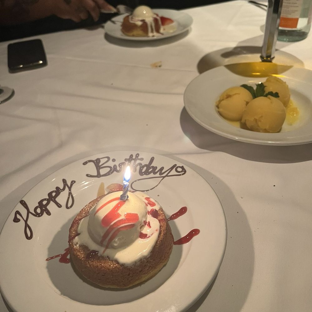 Mastro's Steakhouse - Mastro 's Signature Warm Butter Cake , Mango Sorbet - Steakhouses Near Me - Chicago, Illinois Mastro's Steakhouse - Mastro 's Signature Warm Butter Cake , Mango Sorbet - Steakhouses Near Me - Chicago, Illinois