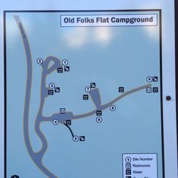Old Folks Flat Campground - Campground map