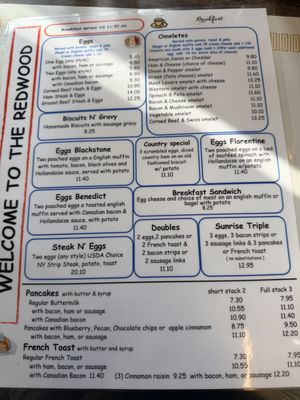 Menu photo 2 Redwood Restaurant Naples, NY Menu photo 2 Redwood Restaurant Naples, NY