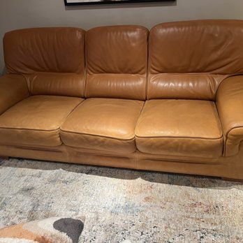 Hub Leather Repair - After - Furniture Reupholstery Near Me - Framingham, Massachusetts