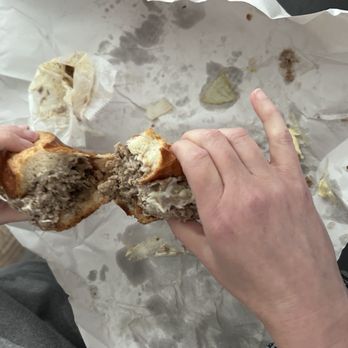 Cheessteaks - Cheesesteak with Cooper Sharp and fried onions - Chicken Wings Near Me - Merchantville, New Jersey