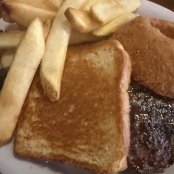 Blackbeard's Restaurant - Steak and fries with an onion ring - Seafood Near Me - South Padre Island, Texas Blackbeard's Restaurant - Steak and fries with an onion ring - Seafood Near Me - South Padre Island, Texas