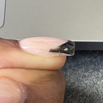 Midtown Nails and Spa - poor nail painting - Nail Salons Near Me - Houston, Texas Midtown Nails and Spa - poor nail painting - Nail Salons Near Me - Houston, Texas