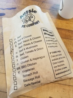 Menu photo 2 Australian Pie Company Burien, WA