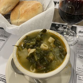 Caravela Family Restaurant - Delicious cup of Portuguese Soup and the bread!! - Portuguese Near Me - Fall River, Massachusetts Caravela Family Restaurant - Delicious cup of Portuguese Soup and the bread!! - Portuguese Near Me - Fall River, Massachusetts