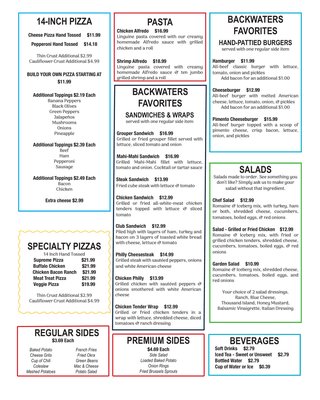 Menu photo 1 The Backwaters At The Landing Valley, AL Menu photo 1 The Backwaters At The Landing Valley, AL