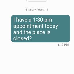 Left a text message. Left a text message.