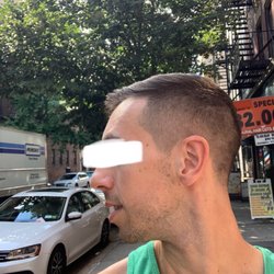 Men's Barbershop and Salon - Haircut: trim on top and fade on sides