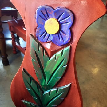 Teresa's Mosaic Cafe - Beautiful carved chairs! - Mexican Near Me - Tucson, Arizona