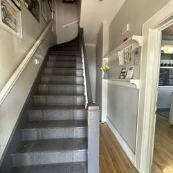 Green Door Cafe - Indoor staircase (I don't know what it goes to but found it interesting)