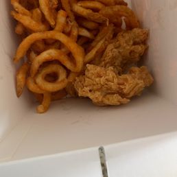 4 piece with fries and toast.