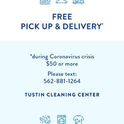 Tustin Cleaning Center - Free delivery