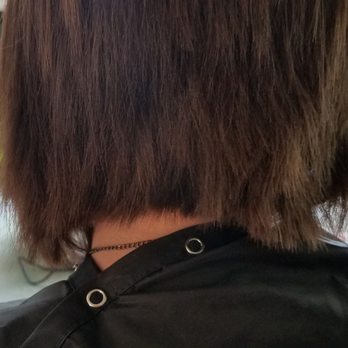Xpert Haircuts - This is supposedly a "smooth reverse A-line". Seriously?? We are heading to another salon for repairs now. - Hair Salons Near Me - Anderson, California Xpert Haircuts - This is supposedly a "smooth reverse A-line". Seriously?? We are heading to another salon for repairs now. - Hair Salons Near Me - Anderson, California
