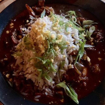 Jargon - Seafood Gumbo Ya Ya - New American Near Me - Asheville, North Carolina Jargon - Seafood Gumbo Ya Ya - New American Near Me - Asheville, North Carolina
