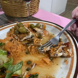Alejandrina's - Can't remember what this dish was - fish with olives and capers!