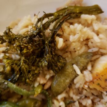Camps Restaurant - close up of the broccolini, like dry strings. Unbelievable! - American Near Me - Angels Camp, California Camps Restaurant - close up of the broccolini, like dry strings. Unbelievable! - American Near Me - Angels Camp, California