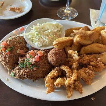 St Augustine Fish Camp - Clam strips and deviled crab combo. - Seafood Near Me - St Augustine, Florida