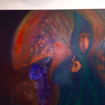 Health In Balance Chiropractic - A newly displayed painting in the office. Love all the colors! - Chiropractors Near Me - Peru, Indiana