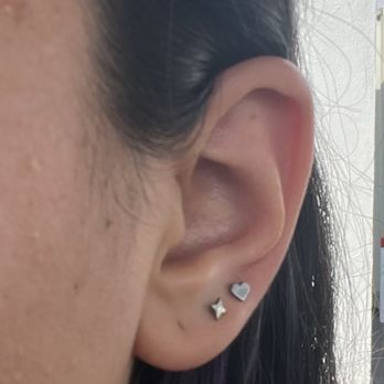 Golden Age Body Piercing - Healed lobe piercings (7 weeks) - Piercing Near Me - Los Angeles, California
