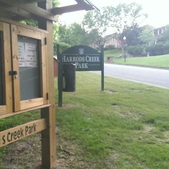Harrods Creek Park - Look for these signs. It's small and can easily be missed. - Hiking Near Me - Prospect, Kentucky