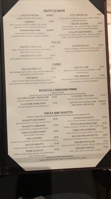 Menu photo 1 Al Porto Vancouver, BC