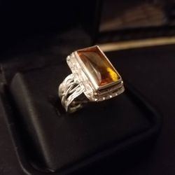 Brittsan Jewelry - Sterling citrine ring