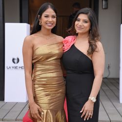 Kavitaa Dookran with Dr. Neetu Nebhwani, CEO of LA ViE MD, celebrating leadership and excellence in aesthetic care.
