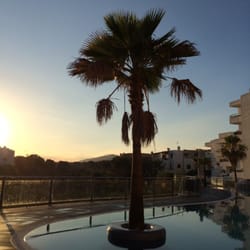 Ferrera Beach - La piscine le soir