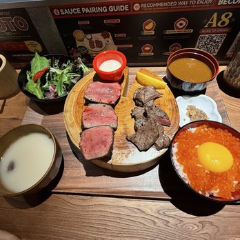 Chubby TAN - Thick and regular tongue set with upgrade ikura egg rice - Japanese Near Me - Rowland Heights, California Chubby TAN - Thick and regular tongue set with upgrade ikura egg rice - Japanese Near Me - Rowland Heights, California