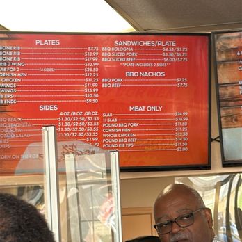 Cozy Corner Restaurant - Menu as of Oct 2025 - Barbeque Near Me - Memphis, Tennessee