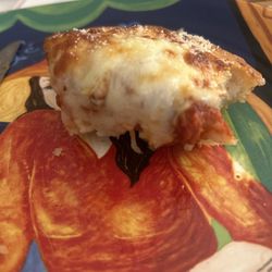 Saucy 3 cheese pizza. Someone spent hours ( if not a day) making the sauce!!!