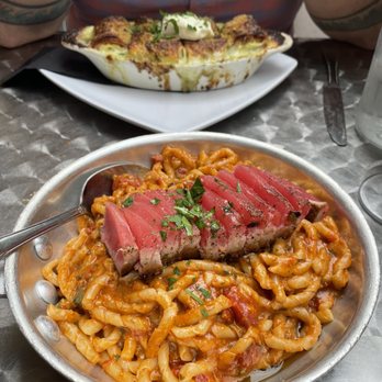 Carmelina's - Tonno con Pesto Siciliano e Fusilli - Italian Near Me - Boston, Massachusetts