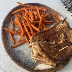 The OceanView Pub & Sports Bar - Dolphin Reuben with sweet potato fries ! 10/10 !