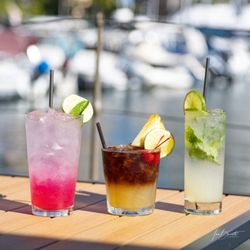 Dragon fruit daiquiri, 1944 mai tai, & ginger mojito