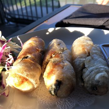 Thailicious - Chicken basil rolls. Nice chewy and crunchy texture filled with meat. - Thai Near Me - Longwood, Florida Thailicious - Chicken basil rolls. Nice chewy and crunchy texture filled with meat. - Thai Near Me - Longwood, Florida