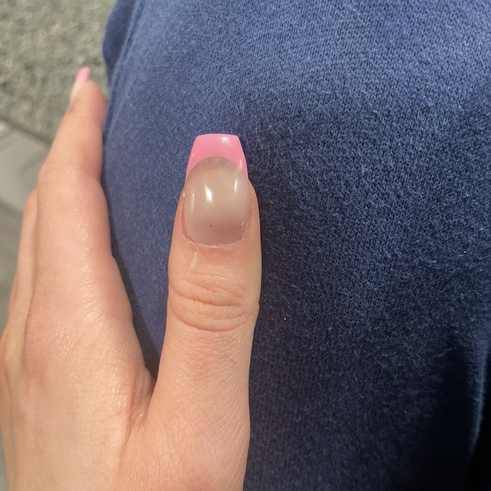 Lux Nails - Red specks the lady didn't file off from the last set I got somewhere else. - Nail Salons Near Me - Grayslake, Illinois Lux Nails - Red specks the lady didn't file off from the last set I got somewhere else. - Nail Salons Near Me - Grayslake, Illinois