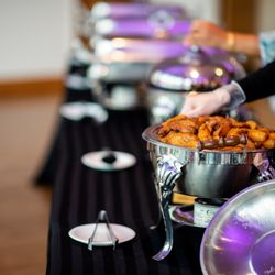 Upohar World Kitchen - Setting up the buffet