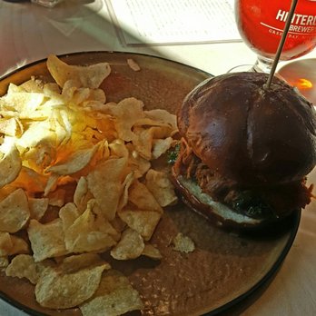 Hinterland Brewery - Cherry Wheat BBQ Pork Sandwich - New American Near Me - Green Bay, Wisconsin Hinterland Brewery - Cherry Wheat BBQ Pork Sandwich - New American Near Me - Green Bay, Wisconsin